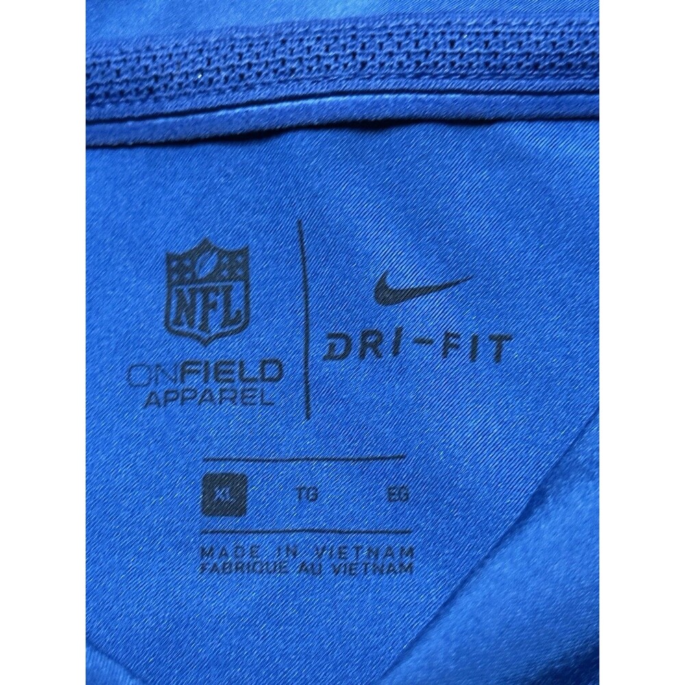 Indianapolis Colts Nike NFL On Field Dri-Fit Polo Golf Shirt Mens Size XL Blue - Picture 3 of 10